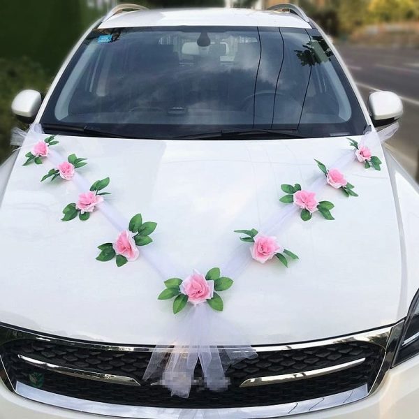 Fleur de mariage pour décoration de voiture