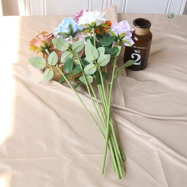 Fleur artificielle rose pour décorations saisonnières