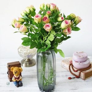 Rose synthétique pour décoration intérieure