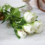 Rose décorative en matériau durable
