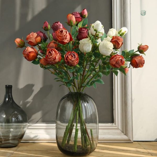 Rose Vintage - Fleur artificielle élégante