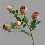 Rose artificielle au look rétro