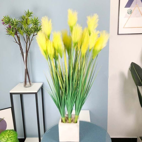 Plante artificielle en roseau pour intérieur moderne