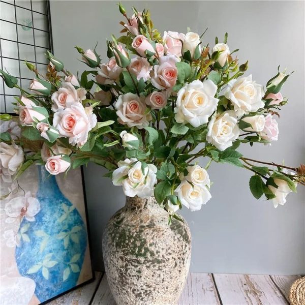 Roses Artificielles avec Tige