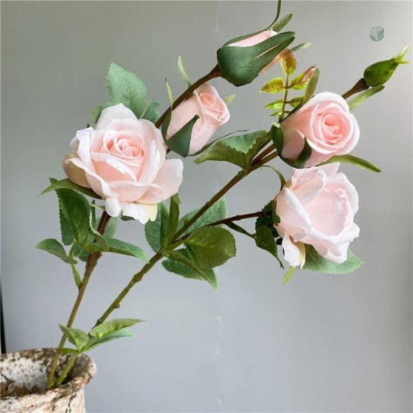 Bouquet de roses artificielles avec tige flexible