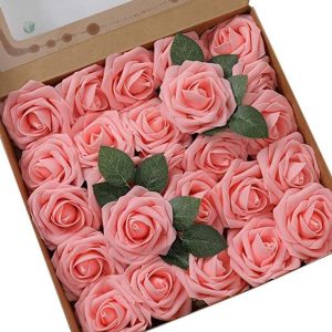 Fleurs en mousse réalistes pour décoration intérieure