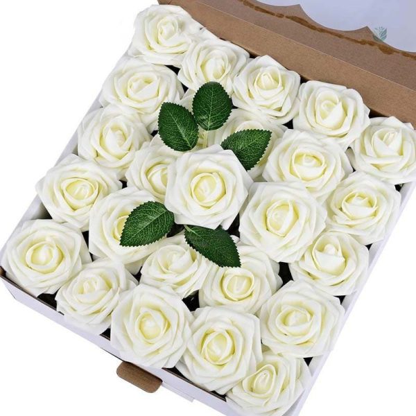 Fleurs décoratives en mousse, faciles d'entretien