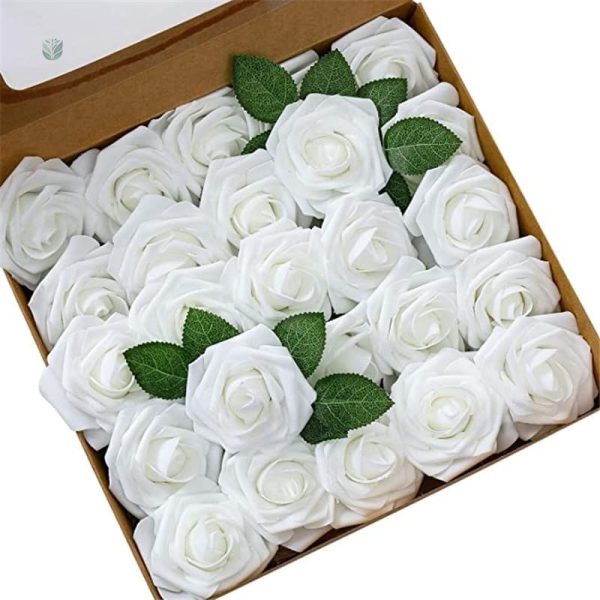 Roses artificielles en mousse pour mariage