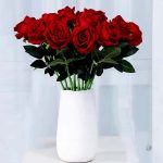 Roses en velours artificielles