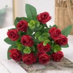 Fleurs en plastique réalistes pour décoration