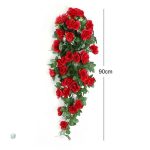Fleurs artificielles tombantes, roses élégantes pour la maison