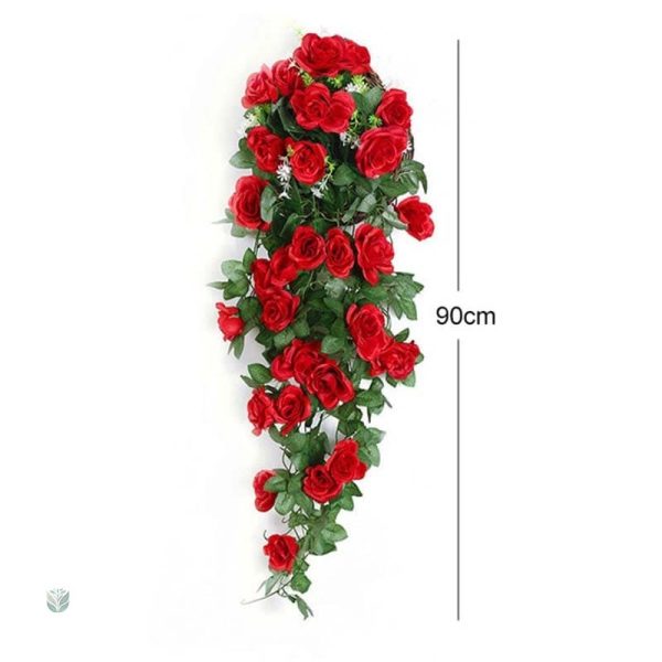 Fleurs artificielles tombantes, roses élégantes pour la maison