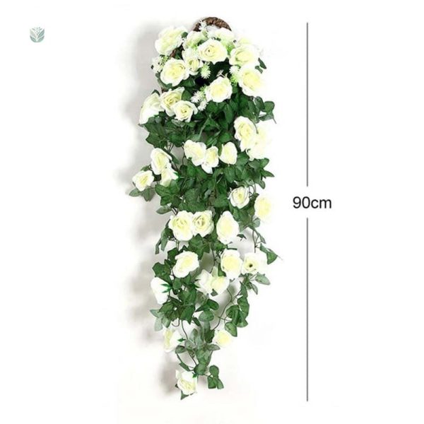 Roses suspendues artificielles, style chic et naturel