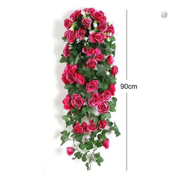 Roses artificielles tombantes, touche florale pour événements