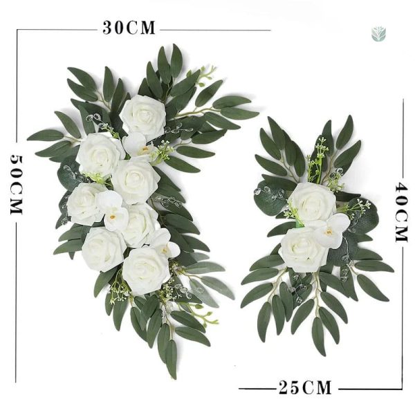 Roses blanches élégantes pour mariage