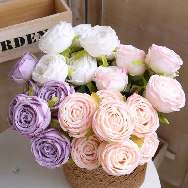 Roses en soie, harmonie parfaite dans votre décoration