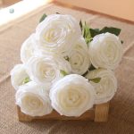 Fleurs en soie, roses réalistes et intemporelles