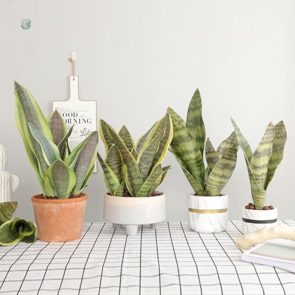 Plante verte artificielle Sansevieria pour ambiance chic