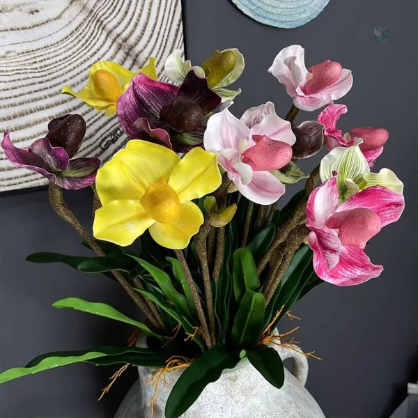 Orchidée synthétique pour décoration intérieure