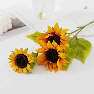 Fleur artificielle tournesol, idéale pour la décoration intérieure