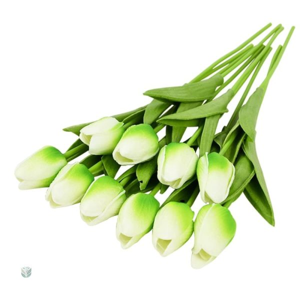 Tulipes artificielles, décoration stylée et moderne