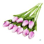 Tulipes artificielles colorées pour décoration intérieure - vue 4