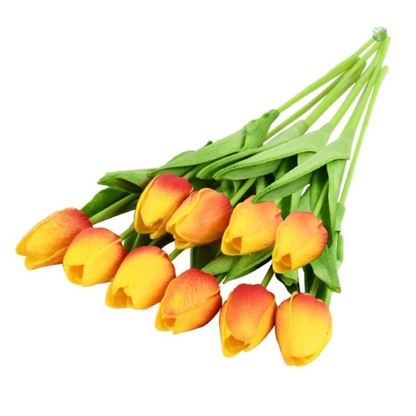 Tulipes artificielles colorées pour décoration intérieure - vue 6
