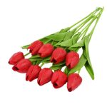 Fleurs en plastique tulipes pour une touche printanière