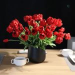 Tulipes Perroquet bouquet de fleurs artificielles