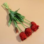 Tulipes perroquet en plastique pour intérieur