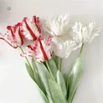 Fleurs artificielles tulipes perroquet pour la maison